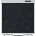 INDESIT | Kuchenka | IS67V8CHW/E | Typ płyty Vitroceramic | Typ piekarnika Electric | Biały | Szerokość 60 cm | Grillowanie | Gł