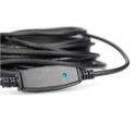 Digitus | Przedłużacz USB | Żeńskie | 9-pinowe USB typu A | Męskie | Czarne | 9-pinowe USB typu A | 10 m
