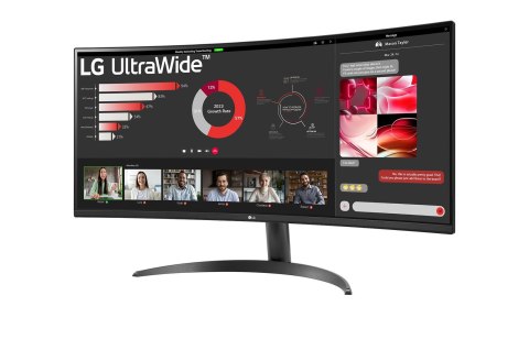 LG 34WR50QK-B | 34 " | VA | QHD | 21:9 | 100 Hz | 5 ms | 3440 x 1440 pikseli | 240 cd/m² | 2 porty HDMI
