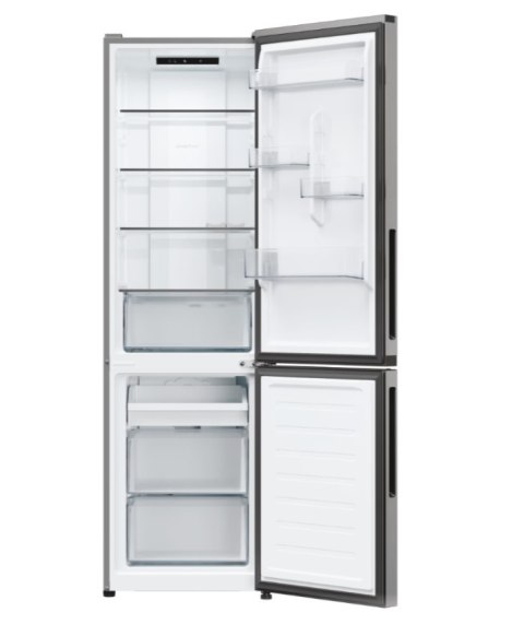 Lodówka Candy | CNCQ2T518EX | Klasa efektywności energetycznej E | Wolnostojąca | Kombi | Wysokość 182,5 cm | System No Frost | 