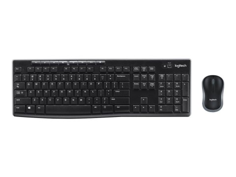 Logitech MK270 | Zestaw klawiatura i mysz | Bezprzewodowy | USA | Czarny