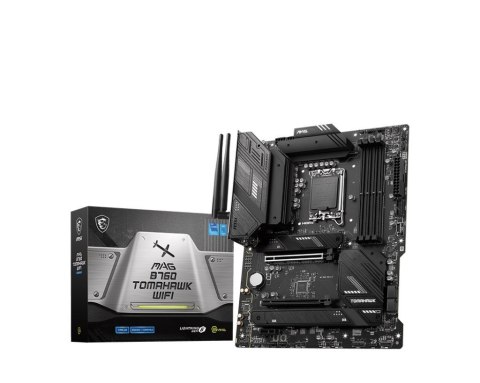 MSI | MAG B760 TOMAHAWK WIFI | Rodzina procesorów Intel | Gniazdo procesora LGA1700 | DDR5 | Obsługiwane interfejsy dysków tward