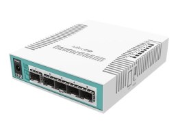 MikroTik | Cloud Router Switch | CRS106-1C-5S | Web Management | Desktop | Ilość portów SFP 5 | 12 miesięcy | 12 miesięcy