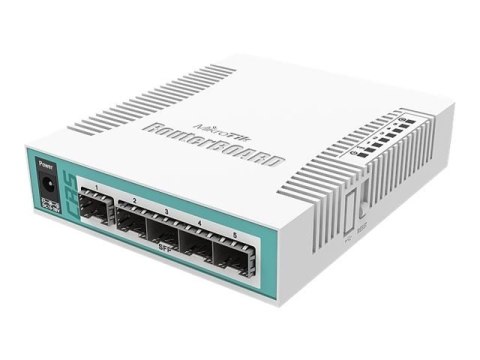MikroTik | Cloud Router Switch | CRS106-1C-5S | Web Management | Desktop | Ilość portów SFP 5 | 12 miesięcy | 12 miesięcy