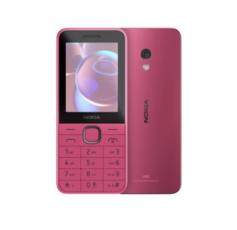 Nokia 225 4G (2024) | Różowy | 2,4 " | 128 MB | 64 MB | Dual SIM | Bluetooth | 5.0 | USB w wersji USB Type-C | Rozdzielczość apa