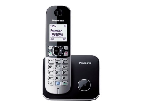 Telefon bezprzewodowy Panasonic | KX-TG6811PDB | Wbudowany wyświetlacz | Czarny