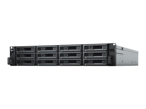 12-wnękowe jednostki rozszerzające Synology 12x3,5" Hot-Swap | RX1223RP | 2 | 100V do 240V AC | Czarny