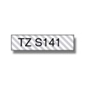 Brother | S141 | Taśma laminowana | Termiczna | Czarna przezroczysta | Rolka (1,8 cm x 8 m)