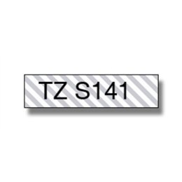 Brother | S141 | Taśma laminowana | Termiczna | Czarna przezroczysta | Rolka (1,8 cm x 8 m)