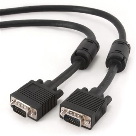 Cablexpert | CC-PPVGA-15M | Kabel VGA | Męski | 15-pinowy HD D-Sub (HD-15) | Męski | 15-pinowy HD D-Sub (HD-15) | 15 m | Czarny