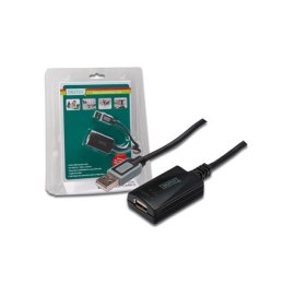 Logilink | Przedłużacz USB | Żeńskie | 4-pinowe USB typu A | Męskie | Czarne | 4-pinowe USB typu A | 5 m