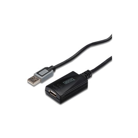 Logilink | Przedłużacz USB | Żeńskie | 4-pinowe USB typu A | Męskie | Czarne | 4-pinowe USB typu A | 5 m