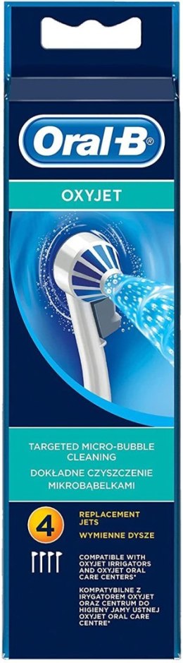 Oral-B | ED 17-4 | Główki szczoteczki do zębów, OxyJet | Główki | Dla dorosłych | Liczba główek szczoteczki w zestawie 4 | Biały