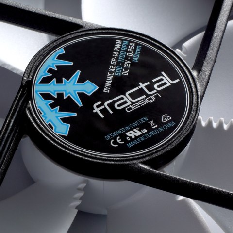 Fractal Design | Dynamic X2 GP-14 PWM | Białe łopatki, czarna ramka | Wentylator do obudowy
