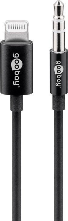 Goobay | Kabel audio | Męski | Apple Lightning | Mini-phone stereo 3,5 mm | Czarny | 1 m