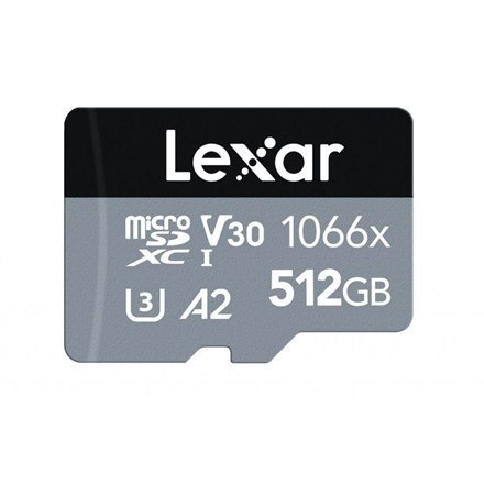 Lexar | High-Performance 1066x | UHS-I | 512 GB | MicroSDXC | Pamięć flash klasy 10