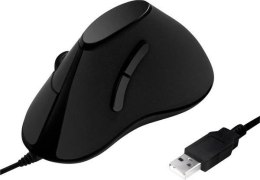 Logilink | Ergonomiczna mysz pionowa | ID0158 | Optyczna | Przewodowa | Czarna