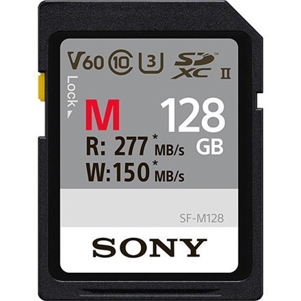 Karta pamięci SD Sony 128 GB z serii SF-M UHS-II | 128 GB | SDXC | Pamięć flash klasy 10