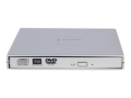 GEMBIRD ZEWNĘTRZNA NAGRYWARKA DVD 8X, CD 24X USB 2.0 SLIM SREBRNA