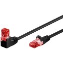 Goobay | CAT 6 | Kabel krosowy | Skrętka nieekranowana (UTP) | Męski | RJ-45 | Męski | RJ-45 | Czarny | 2 m