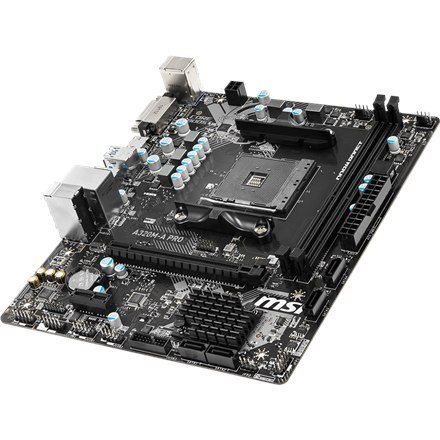MSI | A320M-A PRO | Rodzina procesorów AMD | Gniazdo procesora AM4 | DDR4 | Gniazda pamięci 2 | Obsługiwane interfejsy dysków tw