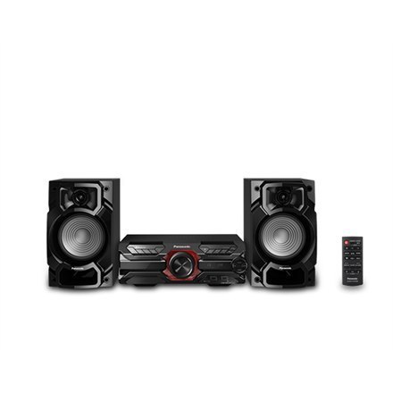 Panasonic | SC-AKX320E-K | System stereo | Wejście AUX | Bluetooth | Odtwarzacz CD | Radio FM | Połączenie bezprzewodowe