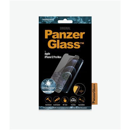 PanzerGlass | Ochraniacz ekranu - szkło | Apple iPhone 12 Pro Max | Szkło hartowane | Przezroczysty