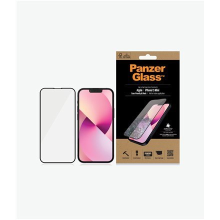 PanzerGlass | Ochraniacz ekranu - szkło | Apple iPhone 13 mini | Szkło | Czarny | Przezroczysty