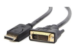 Cablexpert | CC-DPM-DVIM | Kabel DVI | Męski | 24+1 pin cyfrowy DVI | Męski | 20 pin DisplayPort | 1 m | Czarny