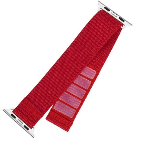 Stały | Sportowy pasek do Apple Watch 38/40/41 mm | 160-210 mm | Czerwony | Nylon