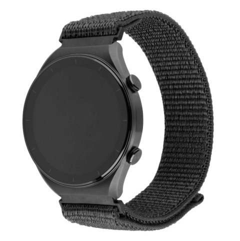 Stały | Sportowy pasek z szybkozłączką 20 mm do smartwatcha | 160-210 mm | Ciemnoszary | Nylon