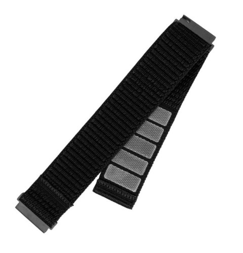 Fixed | Sportowy pasek z szybkozłączką 22 mm do smartwatcha | 160-210 mm | Czarny | Nylon