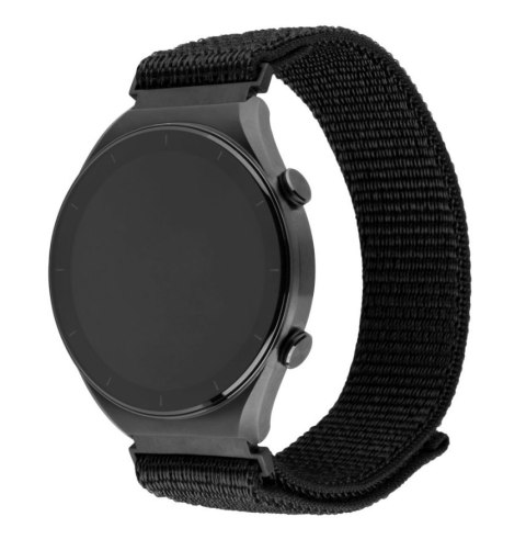 Fixed | Sportowy pasek z szybkozłączką 22 mm do smartwatcha | 160-210 mm | Czarny | Nylon