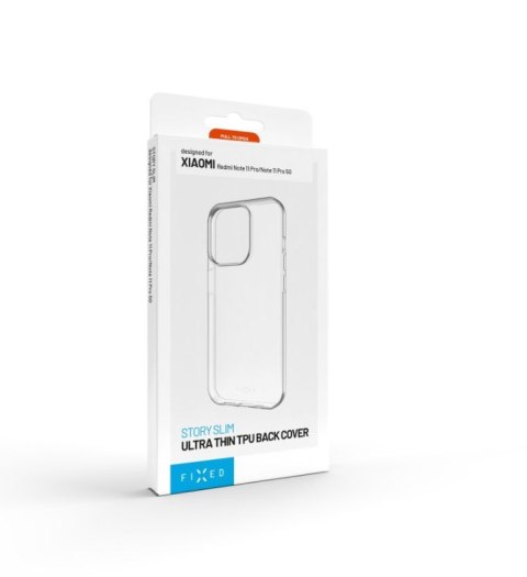 Fixed Story Slim | Tylna obudowa | Apple | iPhone 16 Plus | TPU | Przezroczysty