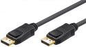 Goobay | Kabel DisplayPort | Męski | 20 pin DisplayPort | Męski | 20 pin DisplayPort | 3 m | Czarny