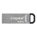 Kingston | Pamięć flash USB | DataTraveler Kyson | 64 GB | USB 3.2 Gen 1 | Czarny/Szary