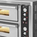 Piec do pizzy podwójny z szamotem na 8 pizz śr. 33 cm 400 V 8400 W