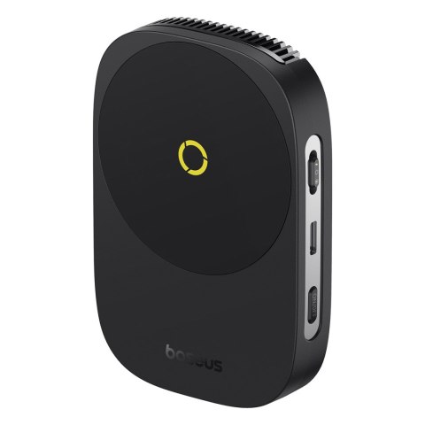 3w1 Wentylator do chłodzenia smartfona ładowarka indukcyjna 15W i podstawka - czarny