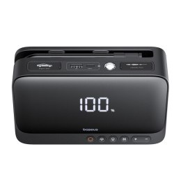 4w1 Jump starter 600A z latarką powerbankiem 6000mAh kompresorem Super Energy - czarny