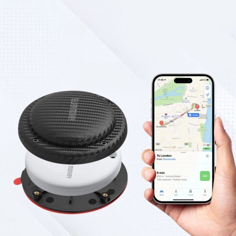 Lokalizator sprzętu sportowego Tag Carbon IP67 z Apple Find My - czarny