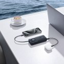 Powerbank 10000mAh 30W z portem USB-C i rozwijanym kablem USB-C Free2Pull - czarny