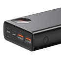 Powerbank 20000mAh Adaman Metal 65W z kablem USB-C 60W 50cm - czarny
