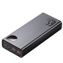 Powerbank 20000mAh Adaman Metal 65W z kablem USB-C 60W 50cm - czarny