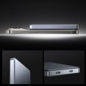 Powerbank Pro 10000mAh ultracienki magnetyczny PD 20W USB-C Lightning - szary