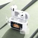 Słuchawki U19 douszne TWS bezprzewodowe Bluetooth 5.3 z wyświetlaczem LED - białe