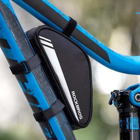 Torba rowerowa na narzędzia pompkę mocowana na ramę 0.7l - czarna