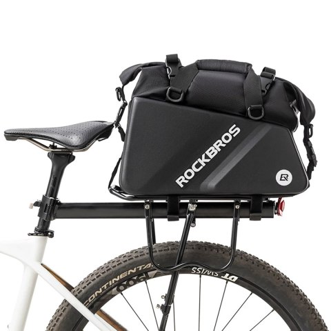 Torba sportowa i rowerowa mocowana na bagażnik 11.6l - czarna