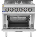 Kuchnia elektryczna z piekarnikiem 4 palniki 400 V 13.9 kW