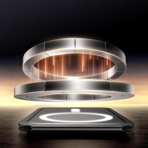 Portfel na karty Magnetic Wallet MagSafe z podstawką - czarny