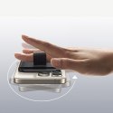 Portfel na karty Magnetic Wallet MagSafe z podstawką i uchwytem na palec - czarny